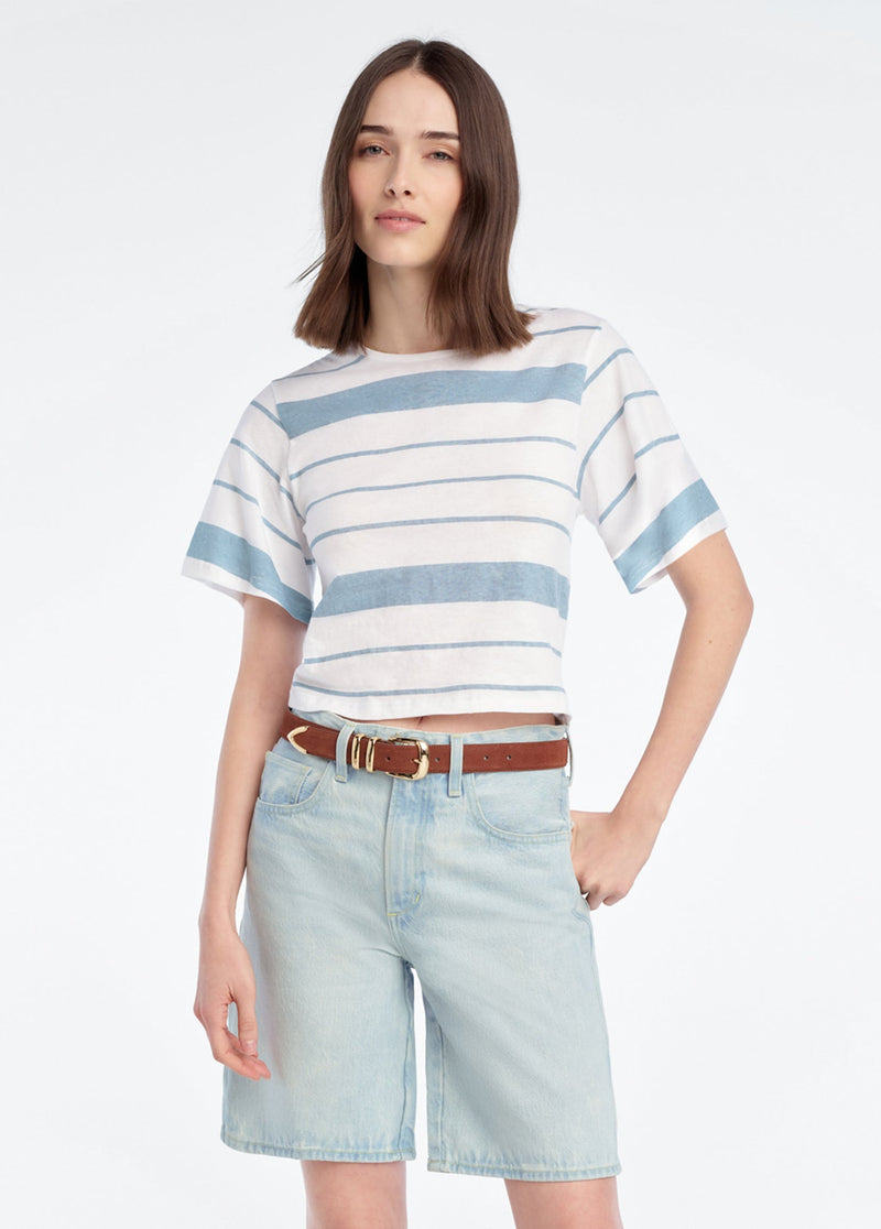 sea blue stripe