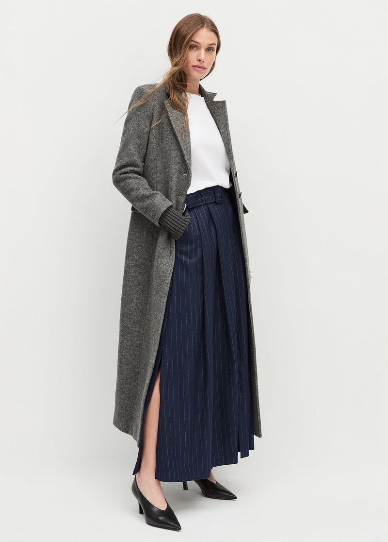 navy pinstripe