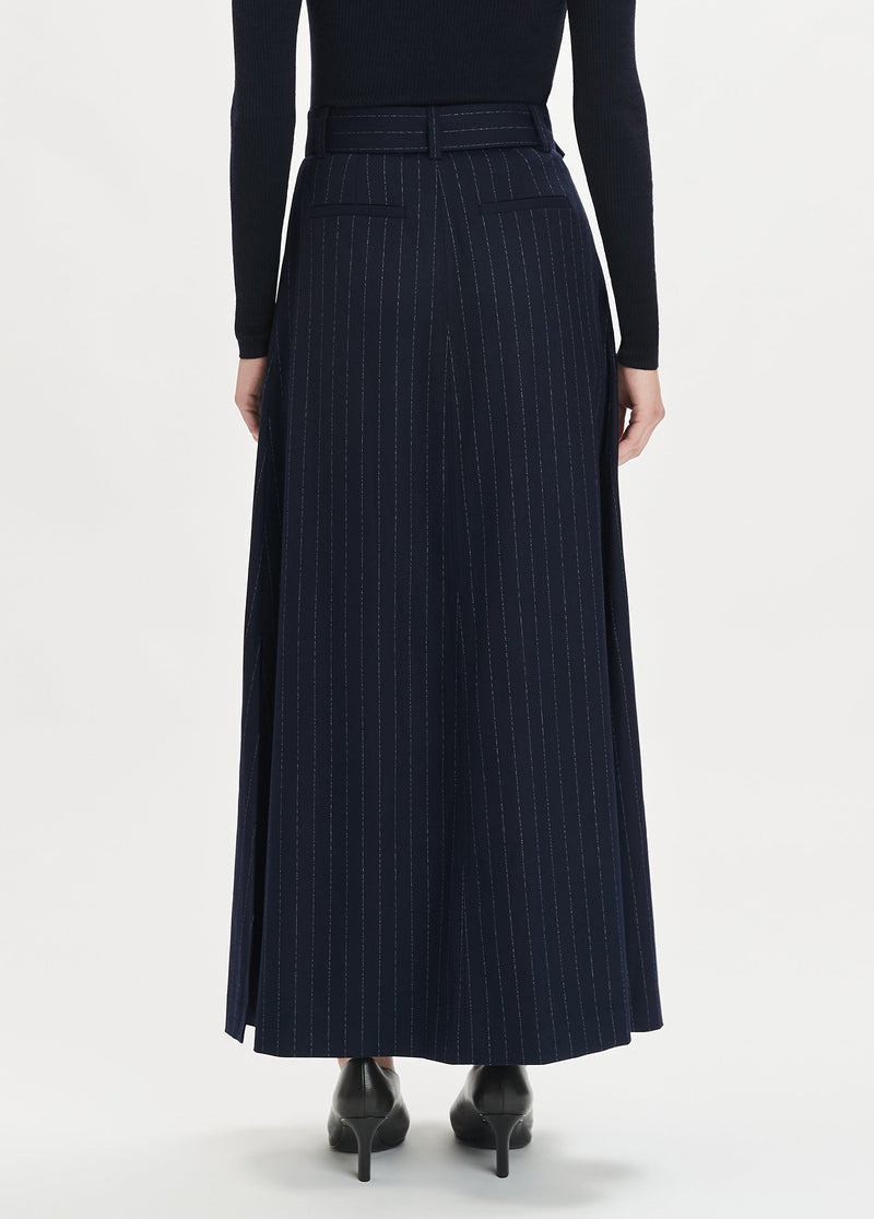 navy pinstripe