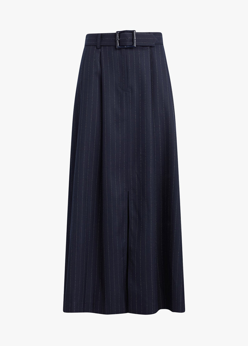navy pinstripe