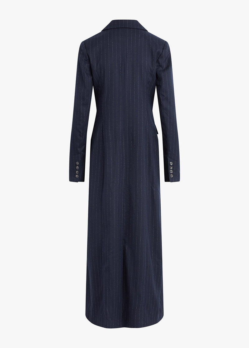 navy pinstripe