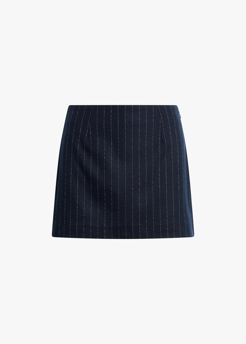 navy pinstripe