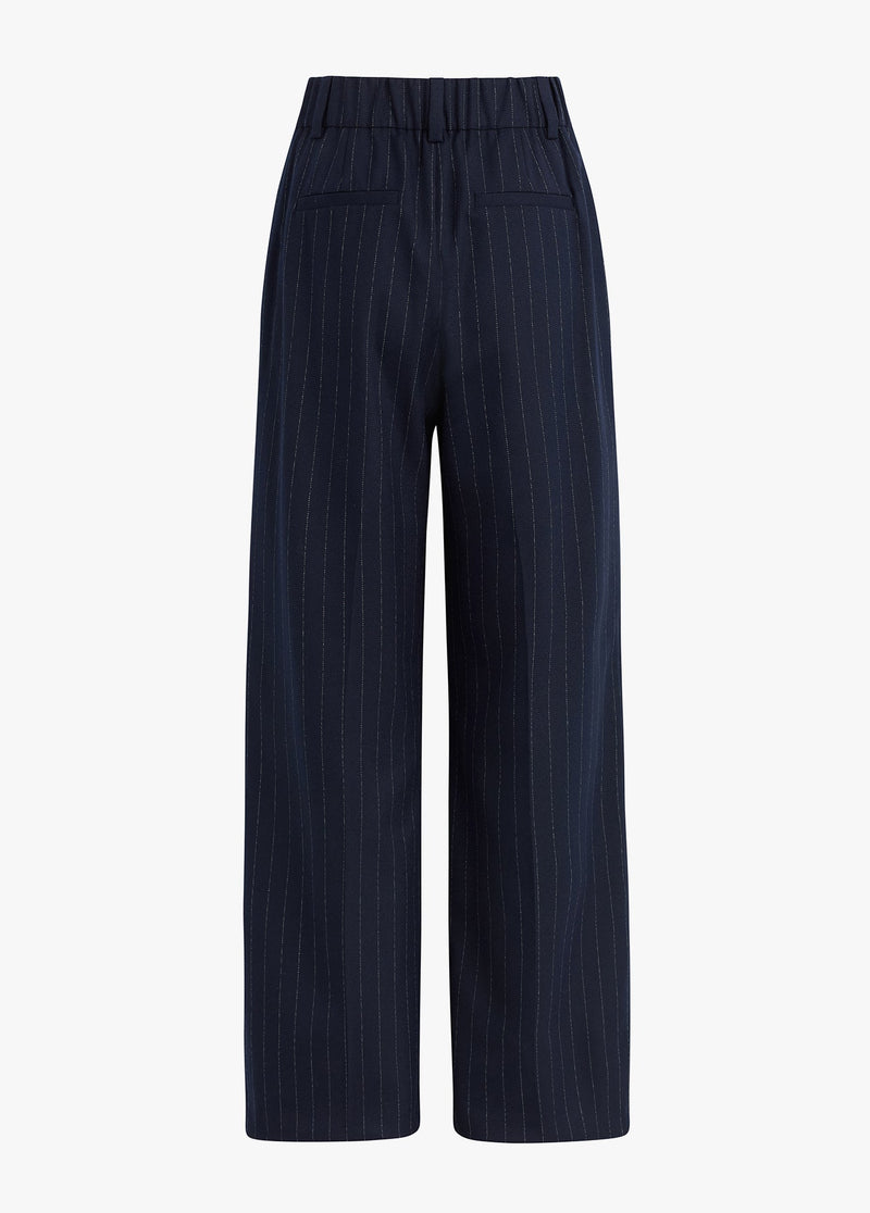 navy pinstripe
