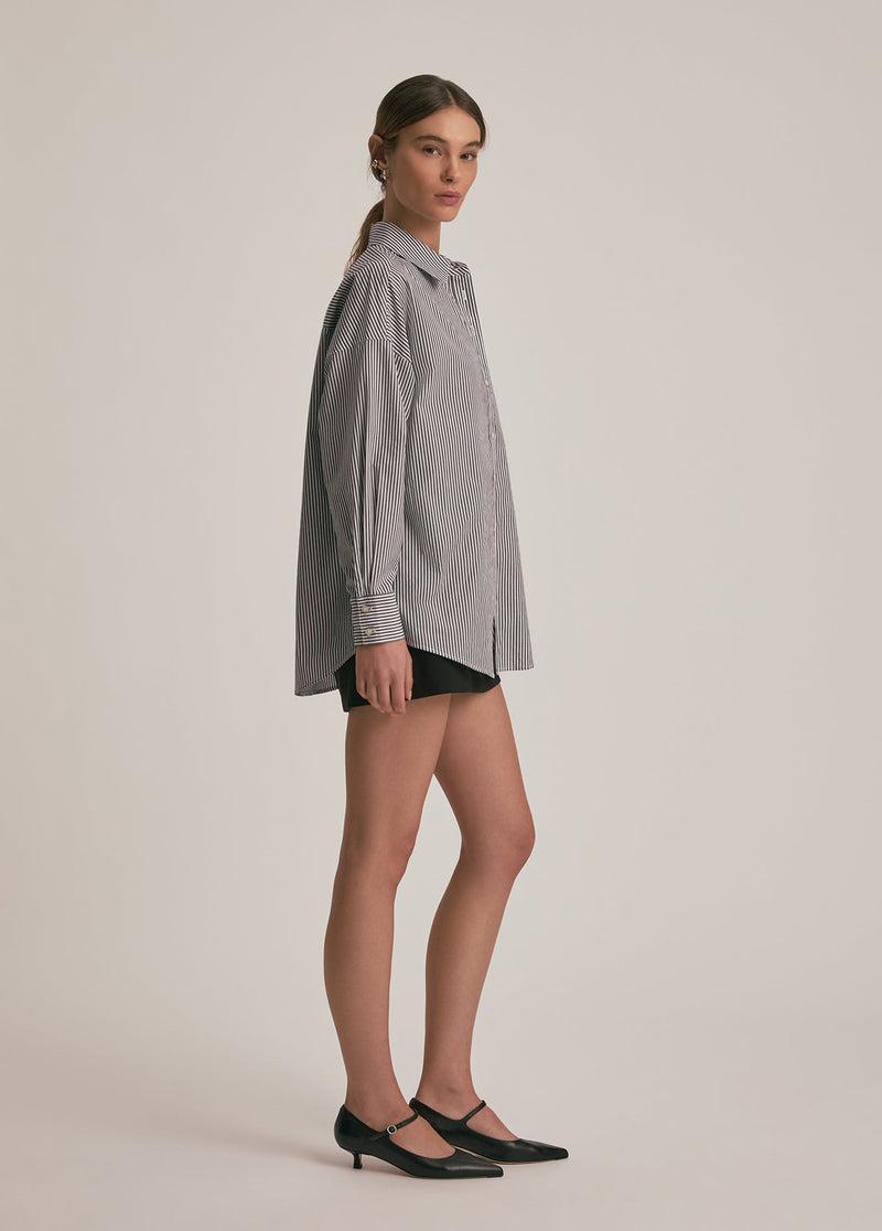 dark charcoal stripe