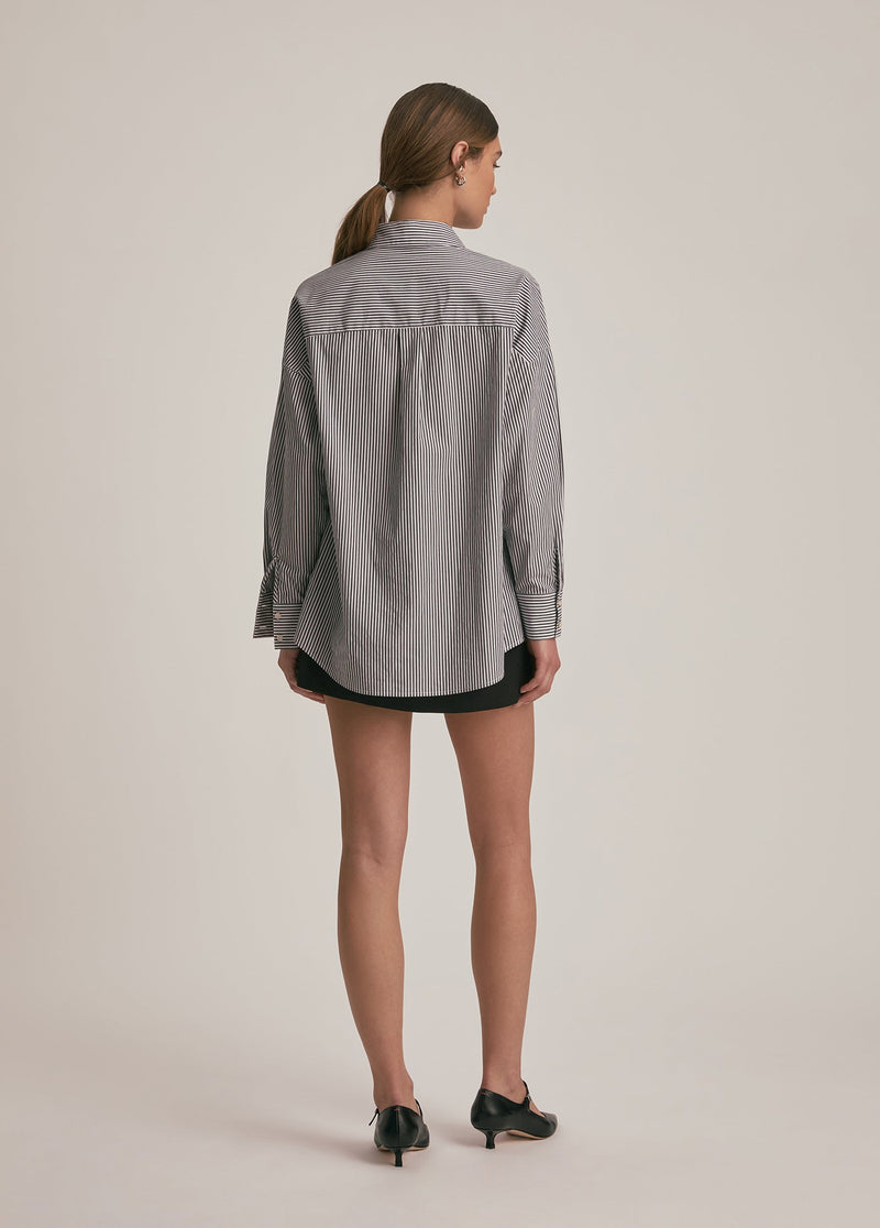 dark charcoal stripe