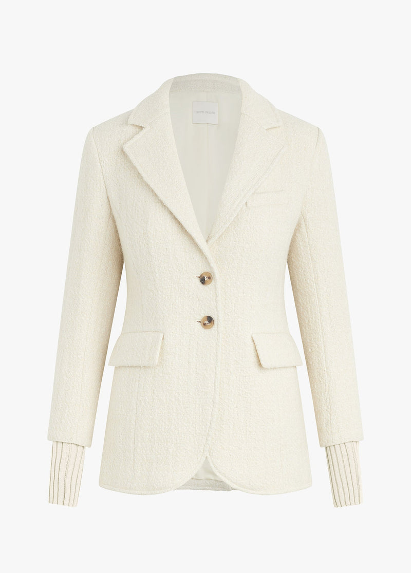 white boucle