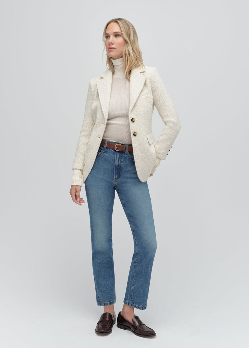 white boucle