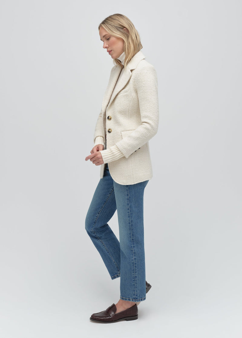 white boucle