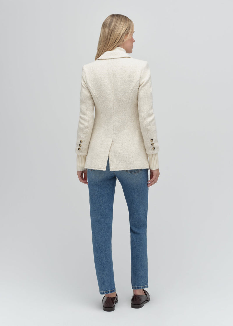 white boucle