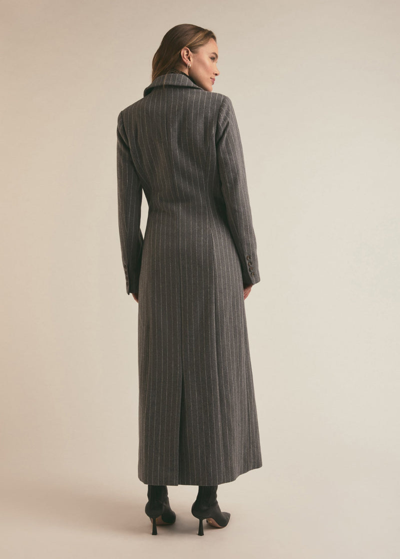 grey white pinstripe