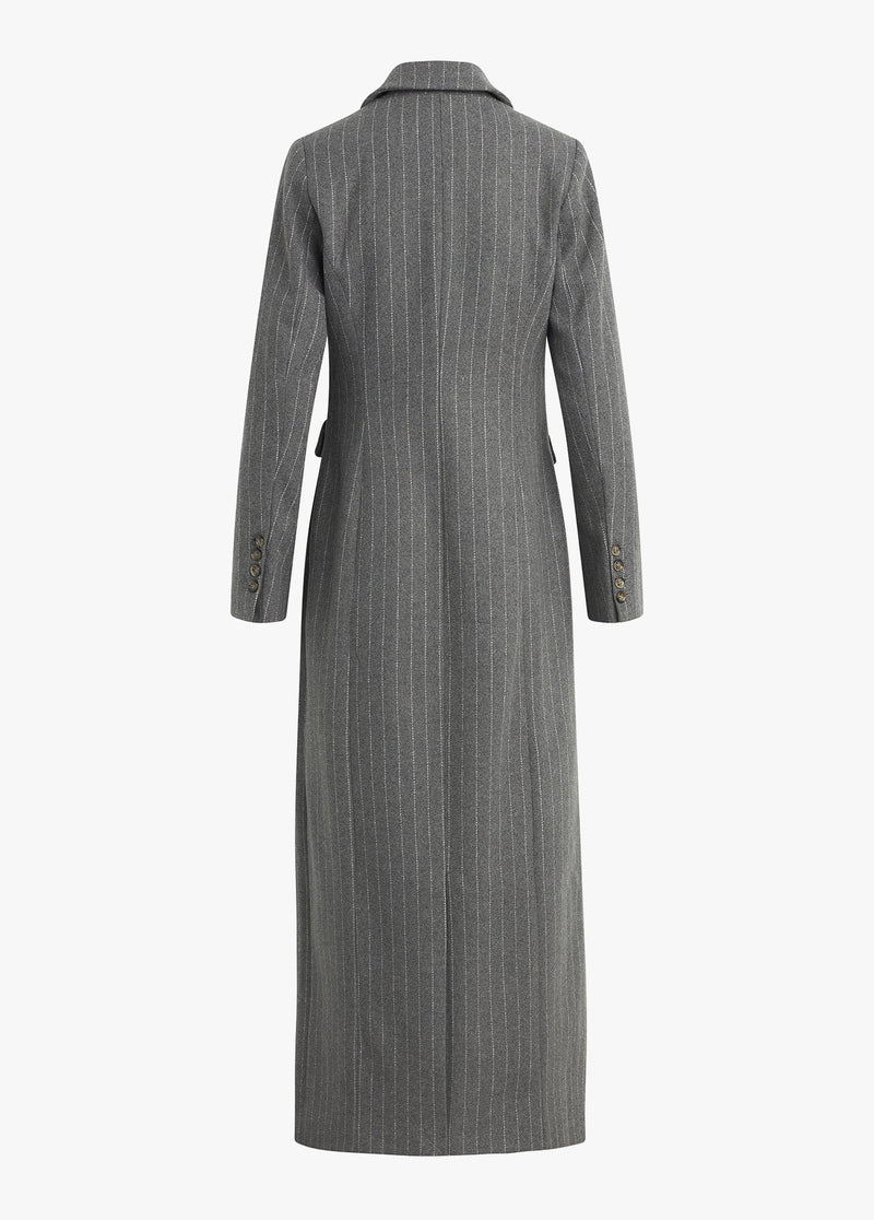 grey white pinstripe