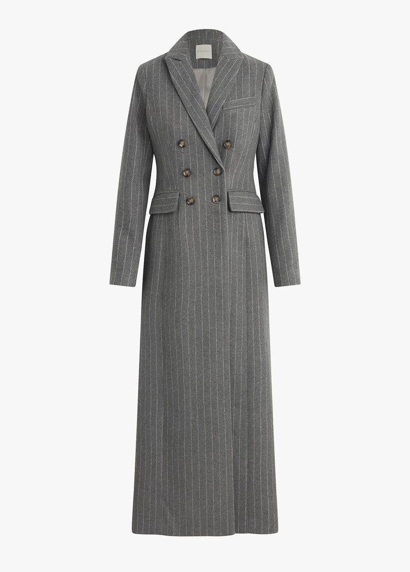 grey white pinstripe