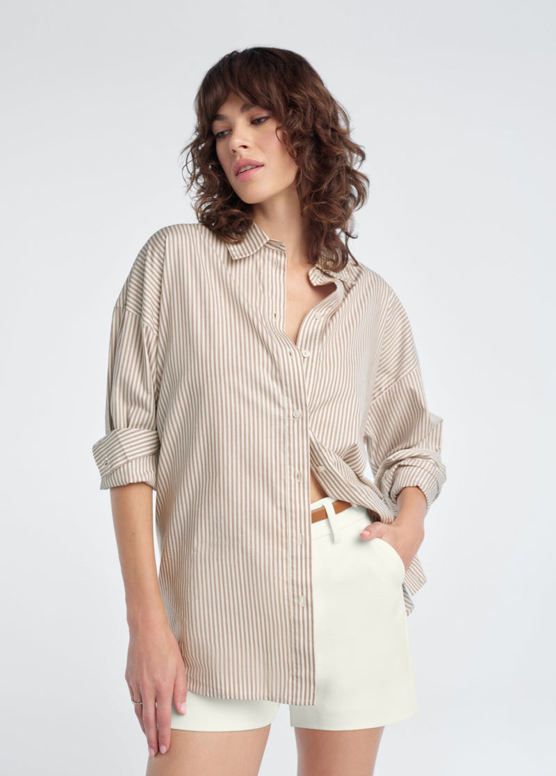 soft taupe stripe