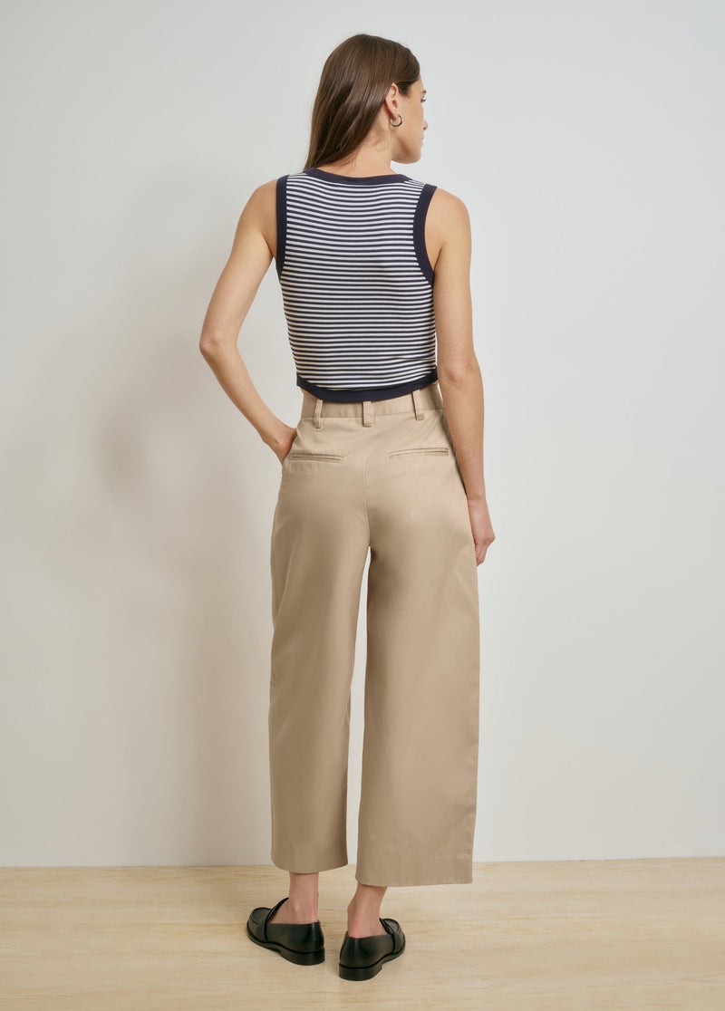 navy white stripe