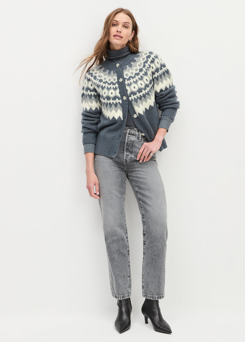 charcoal fairisle