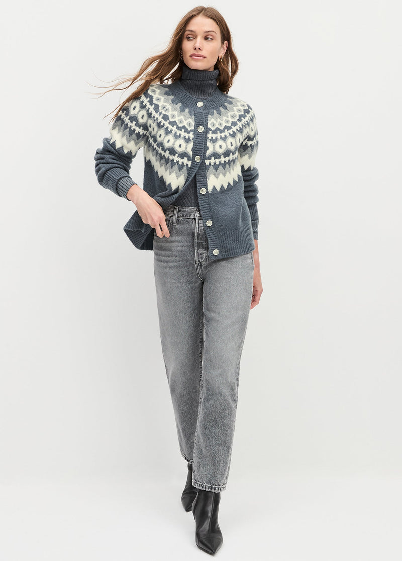 charcoal fairisle