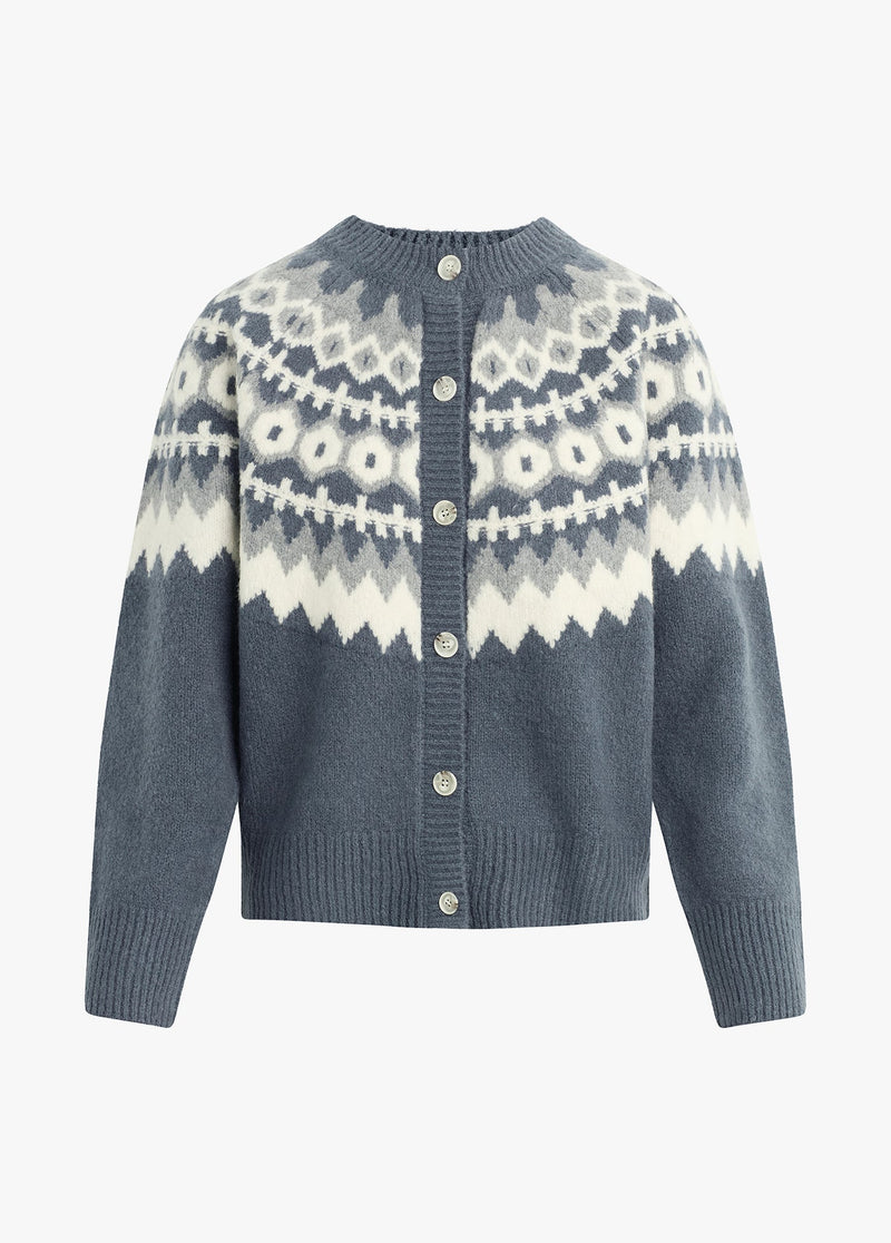 charcoal fairisle