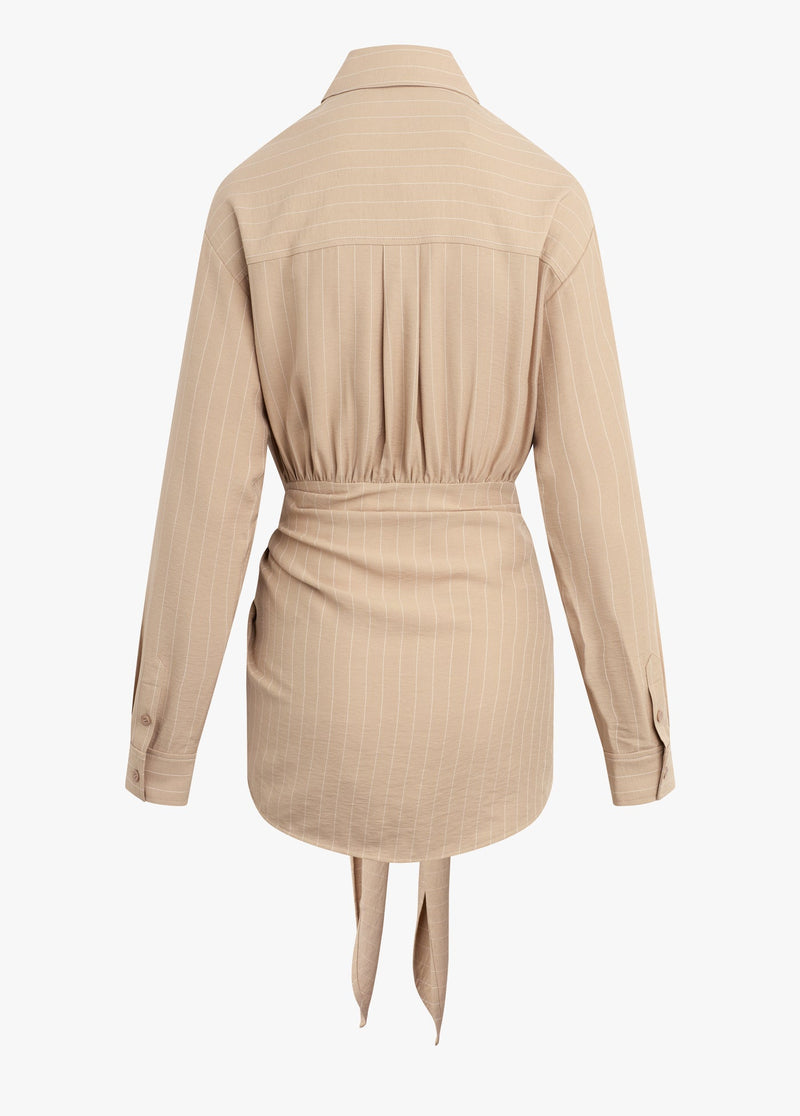 desert khaki pinstripe