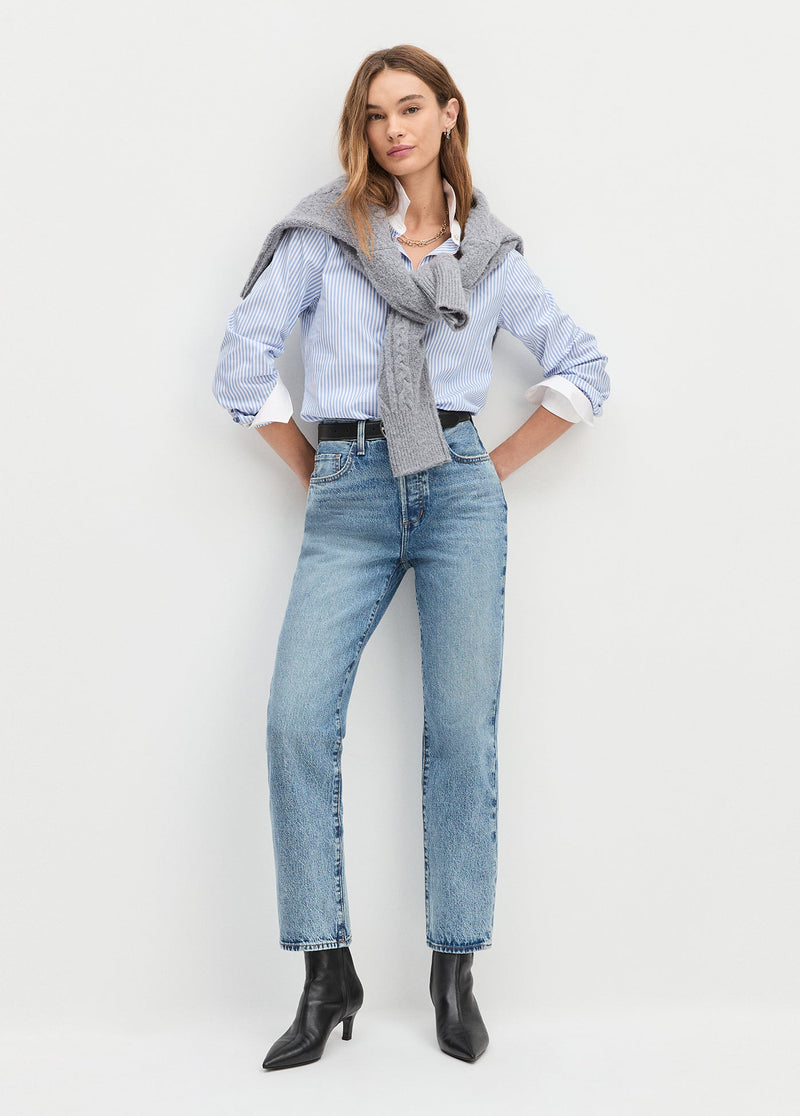 blue white stripe