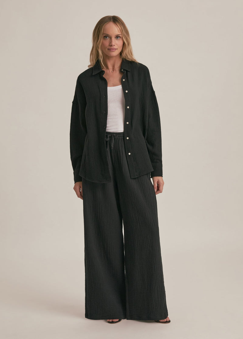 black cotton gauze
