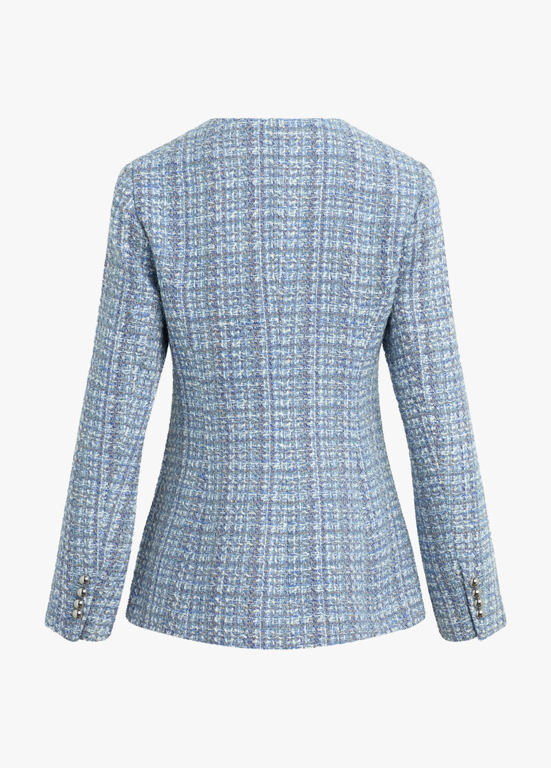 sky blue tweed